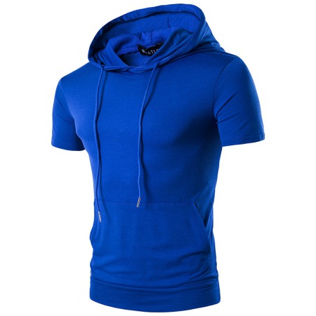 Men's T-Shirt Straight Hooded Mens Casual Hot Sale